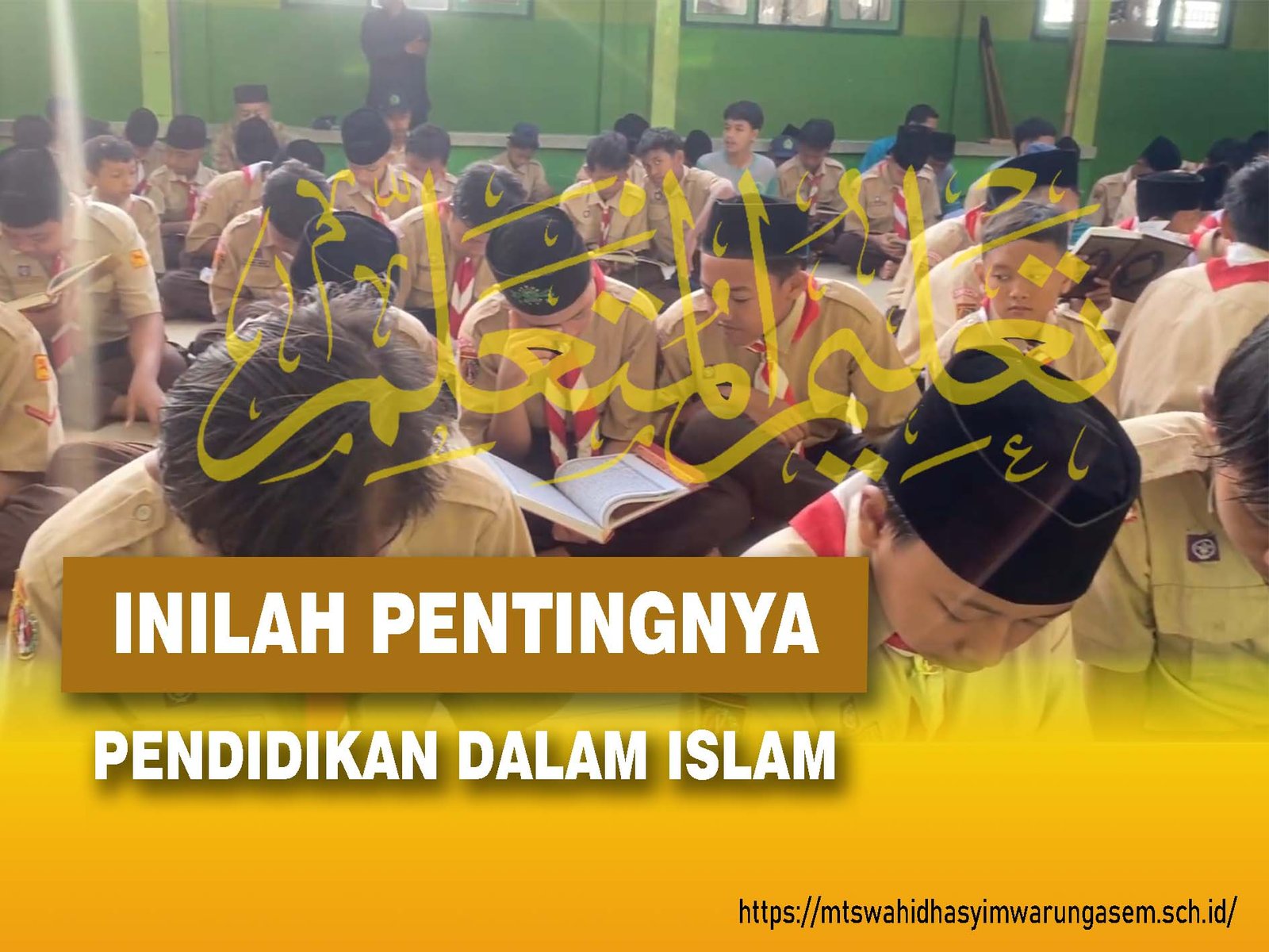 kegiatan pembiasaan di MTs Wahid Hasyim Warungasem